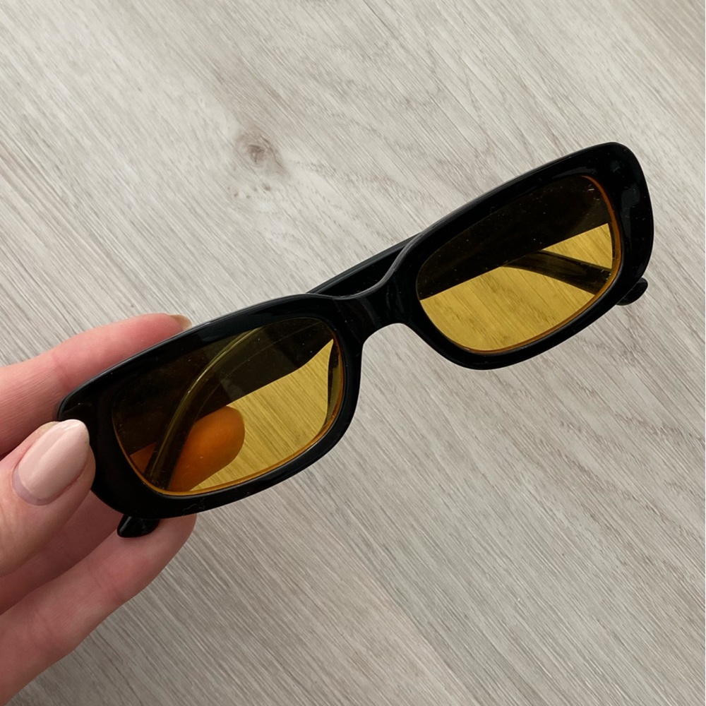 Vintage Yellow Sunglasses